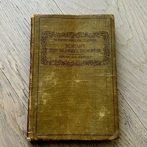 THE PILGRIM'S PROGRESS Antique book, Rare